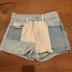 PACSUN Patchwork Jean shorts